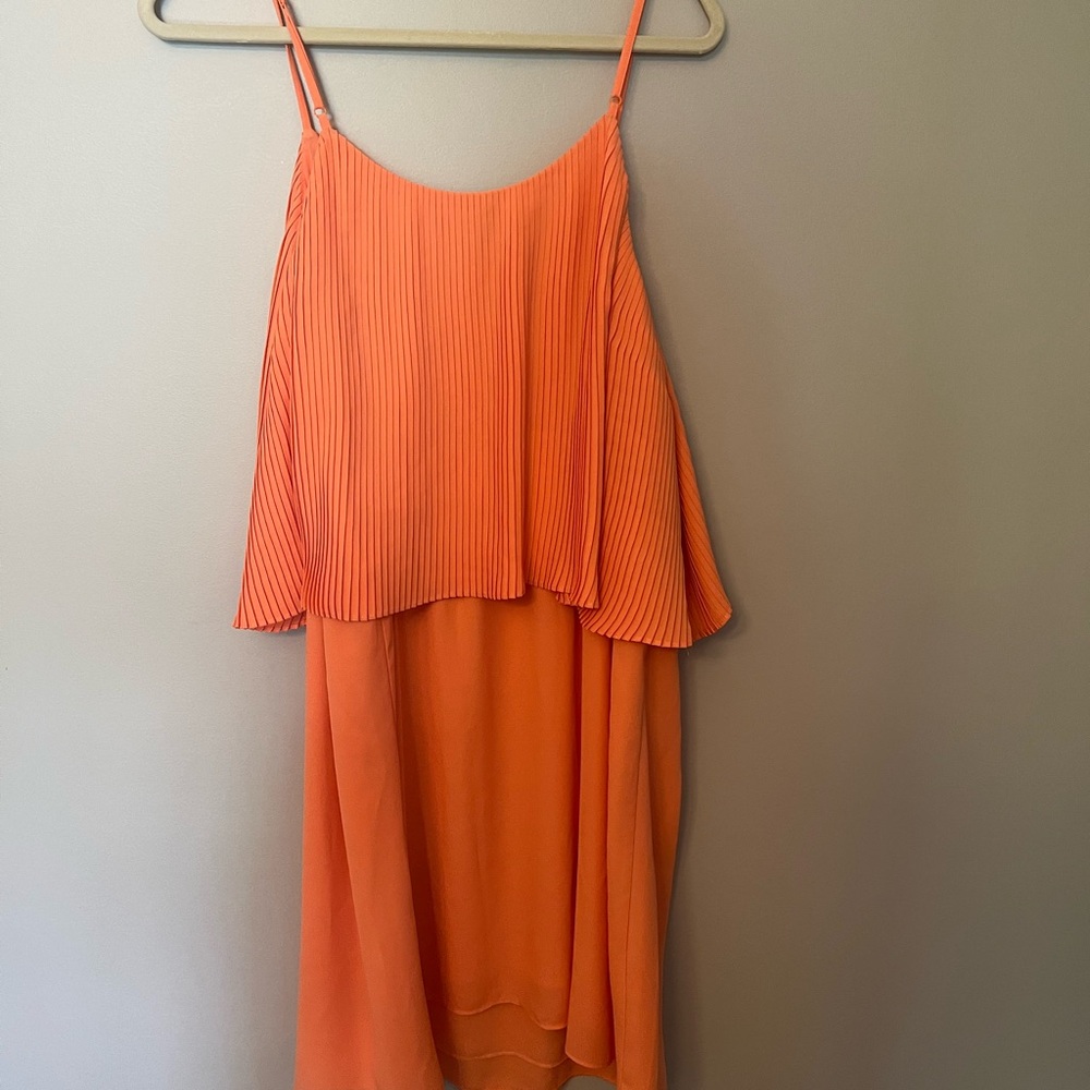 Mango chiffon dress